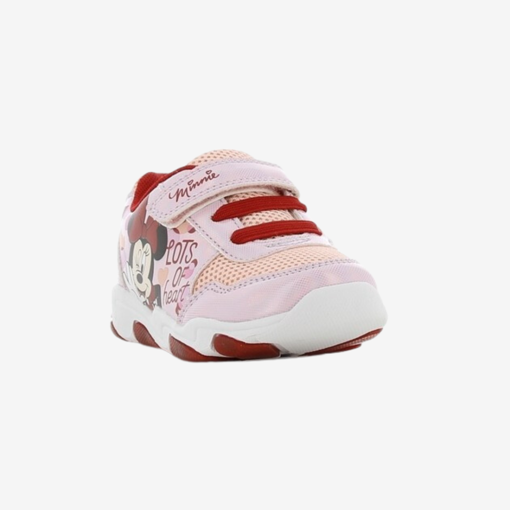 Disney Παιδικά Sneakers Minnie Mouse με Φωτάκια για Κορίτσι Ροζ
