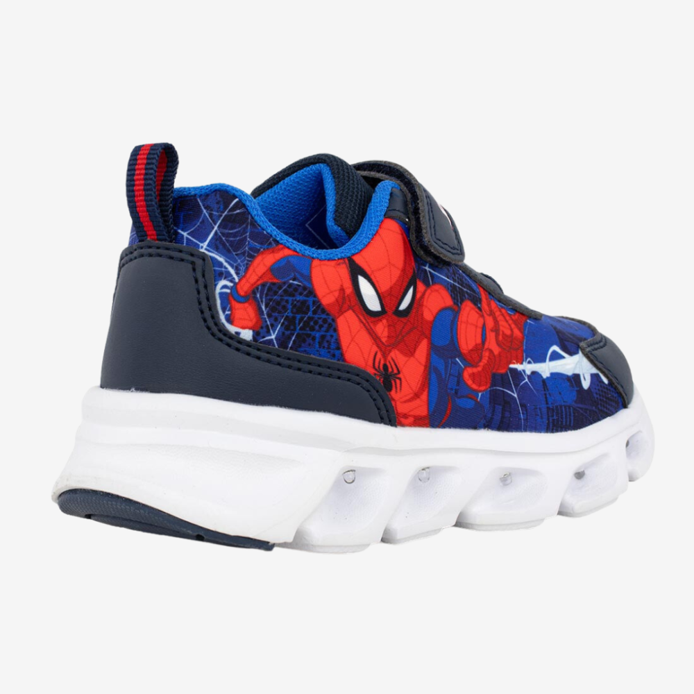 Marvel Παιδικά Sneakers SPIDERMAN με Φωτάκια Μπλε