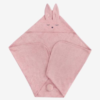 Πετσέτα 85x85cm από Bamboo – Bunny, Powder Pink