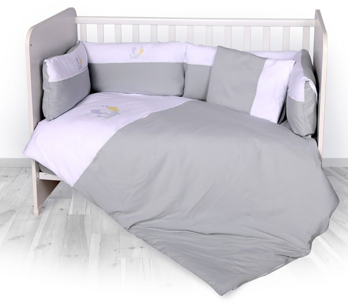 Σετ Προίκα Κούνιας 60x120cm Jersey Zaza Lorelli Grey 20051180004