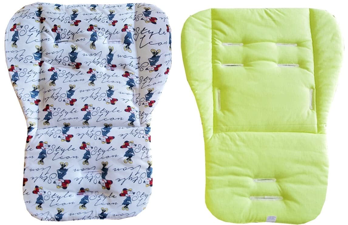 Στρώμα για Καρότσι με Υποδοχές Beboulino Minnie Lime 60500210002