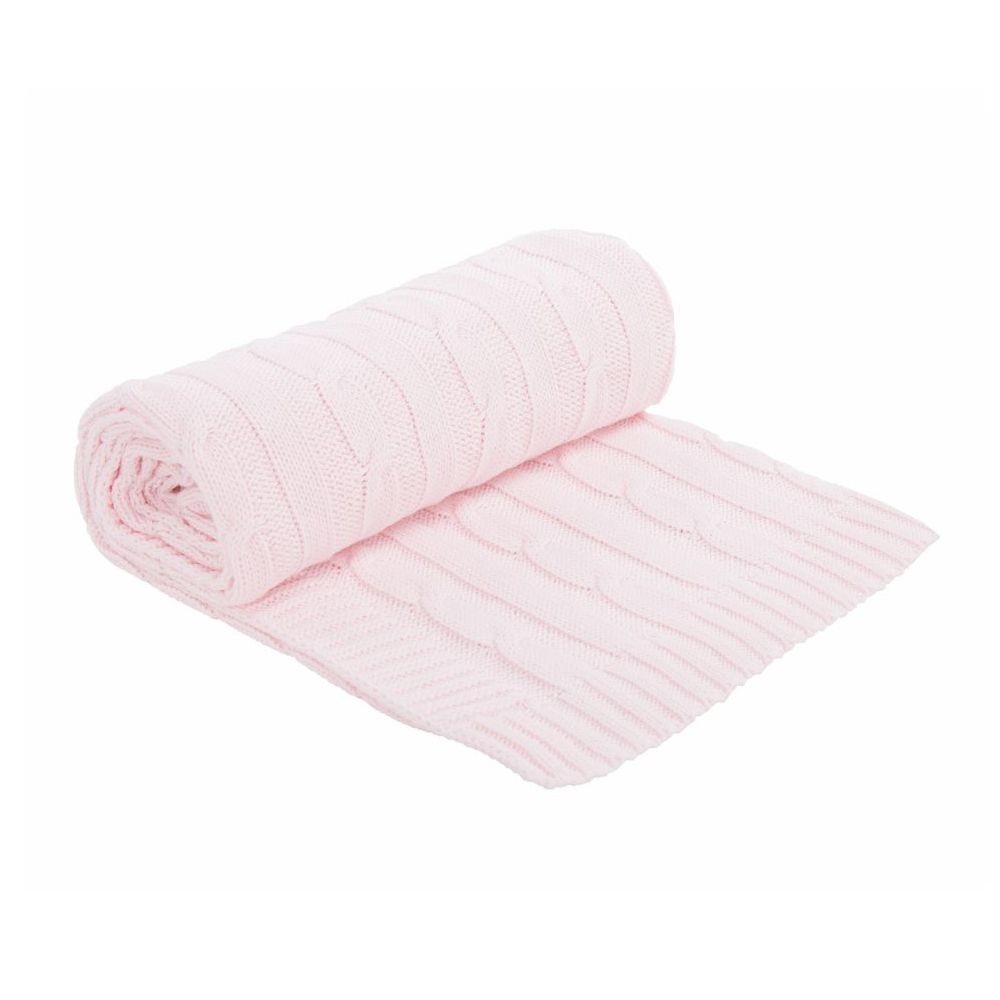 Κουβέρτα Αγκαλιάς 70x100cm Πλεκτή Kikka boo Light Pink 31103010036