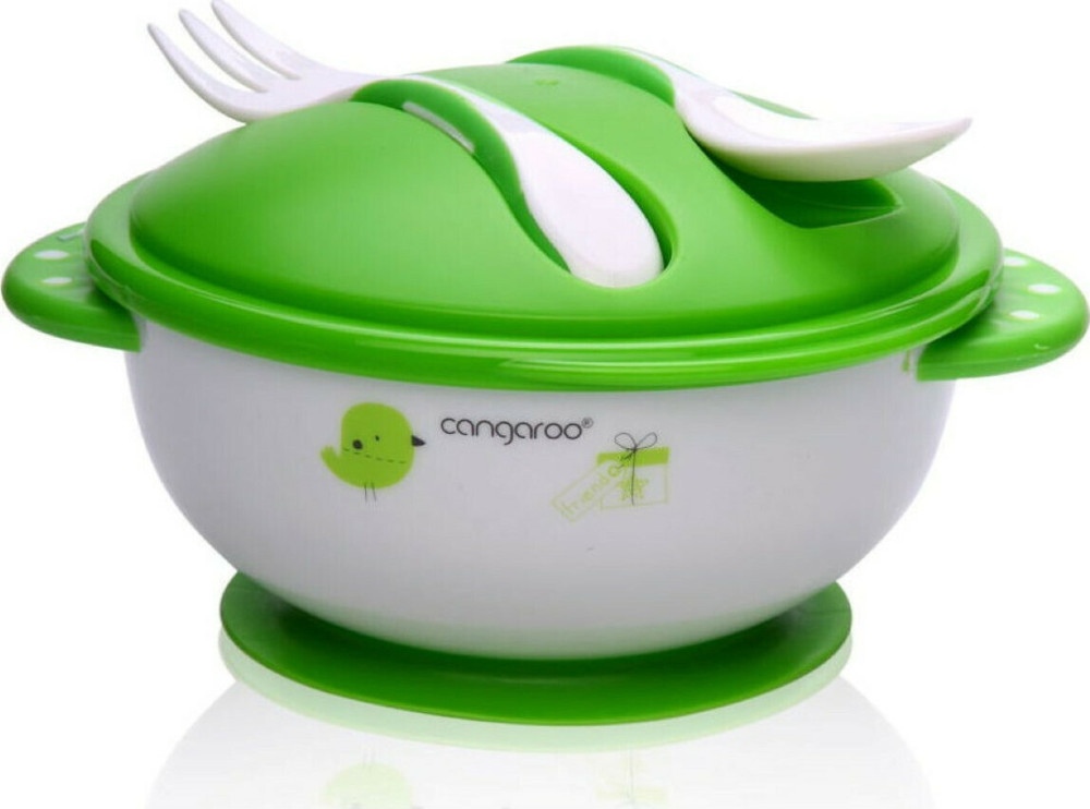 Μπωλ με Κουτάλι και Πιρούνι Cangaroo Green 3800146259921