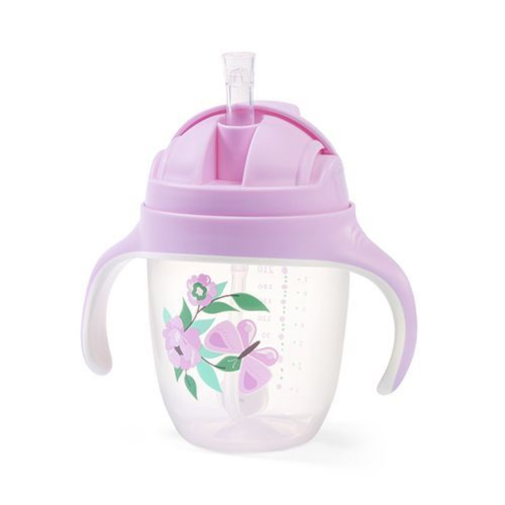 Εκπαιδευτικό Ποτηράκι με Λαβές 240ml Sippy Cup Babyono Violet 02217