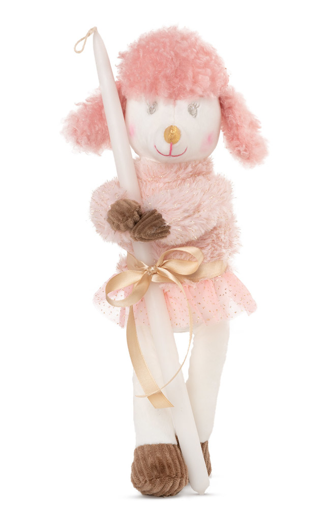 Λαμπάδα 20cm Σκυλάκι με Φορεματάκι Amek Toys 010667-3