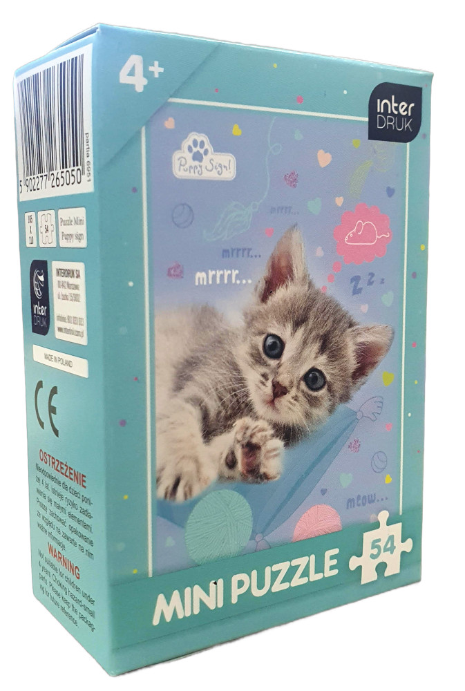 Puzzle Mini 54τμχ Cat Interdruk Mint 5902277265098