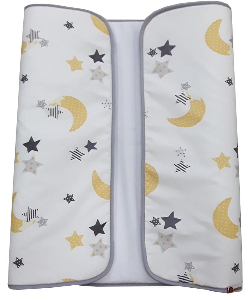 Σελτεδάκι Βαμβακερό 50x80cm Beboulino White Grey Moon Stars 71007179729