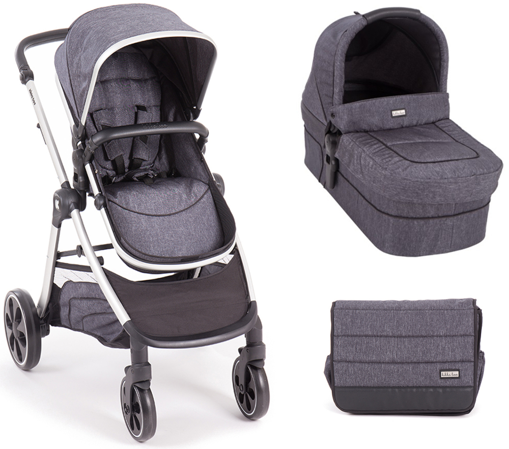 Πολυκαρότσι 2σε1 με ξεχωριστό Πορτ μπεμπέ Maui Kikka boo Grey 31001020104
