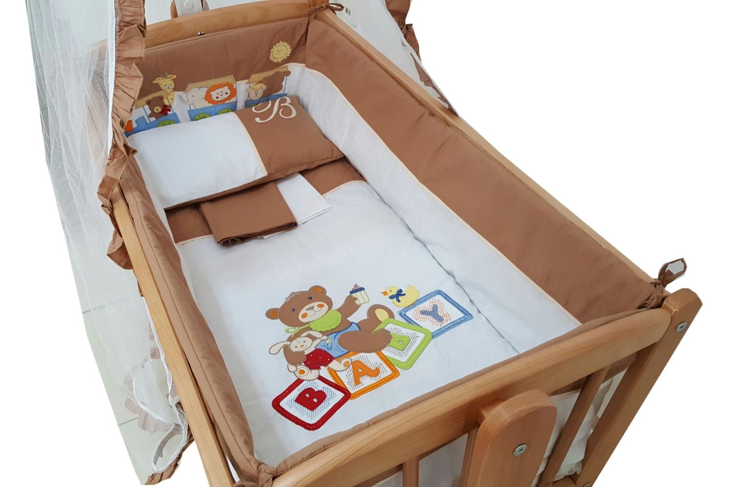 Σετ Προίκας Λίκνου 6τμχ Beboulino Baby Bear 70013510000