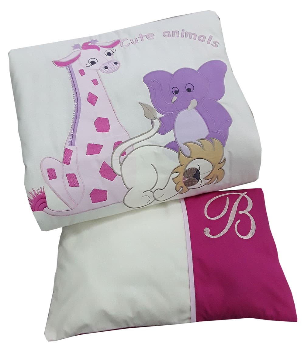 Πάπλωμα με Μαξιλάρι Beboulino Cute Animals 70113550000