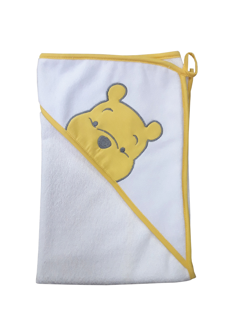 Μπουρνουζοπετσέτα με Κάπα 90x90cm Pooh Beboulino Yellow 70207600005