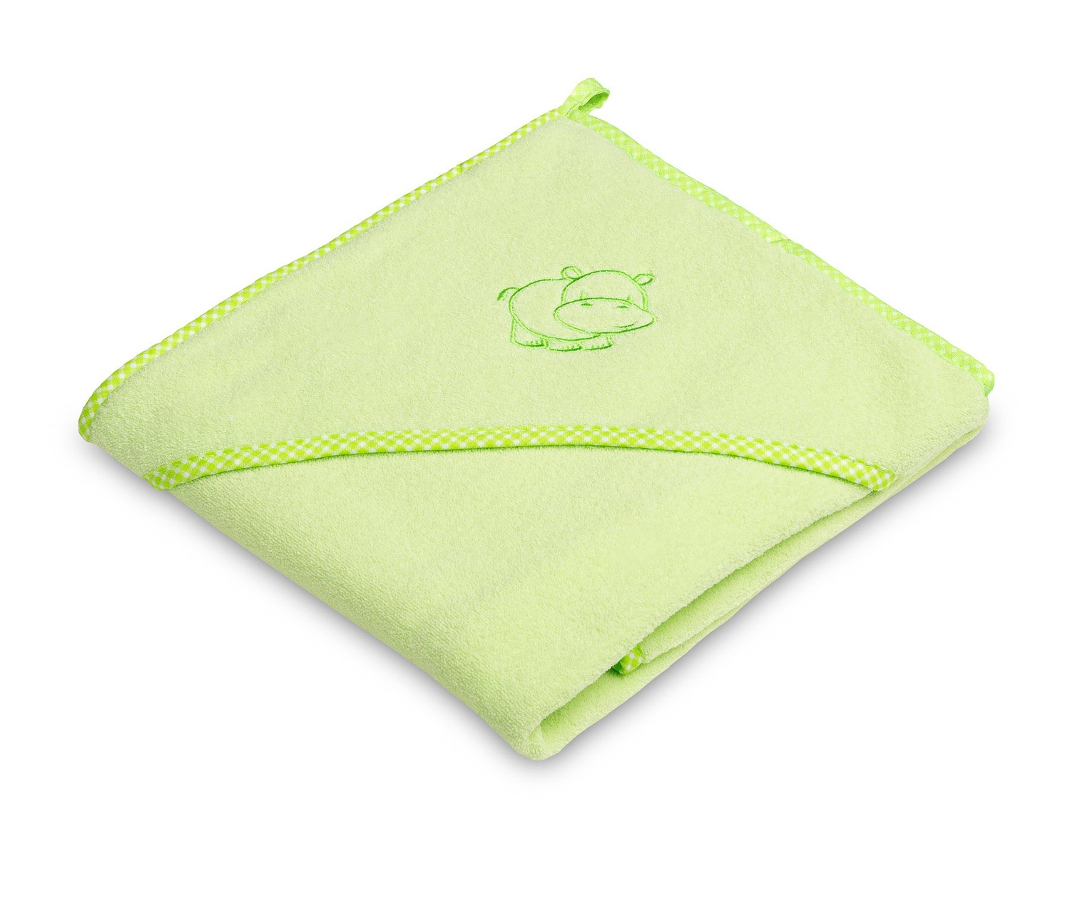 Βρεφική Πετσέτα Μπάνιου 80x80cm Sensillo Hippo Green 4170