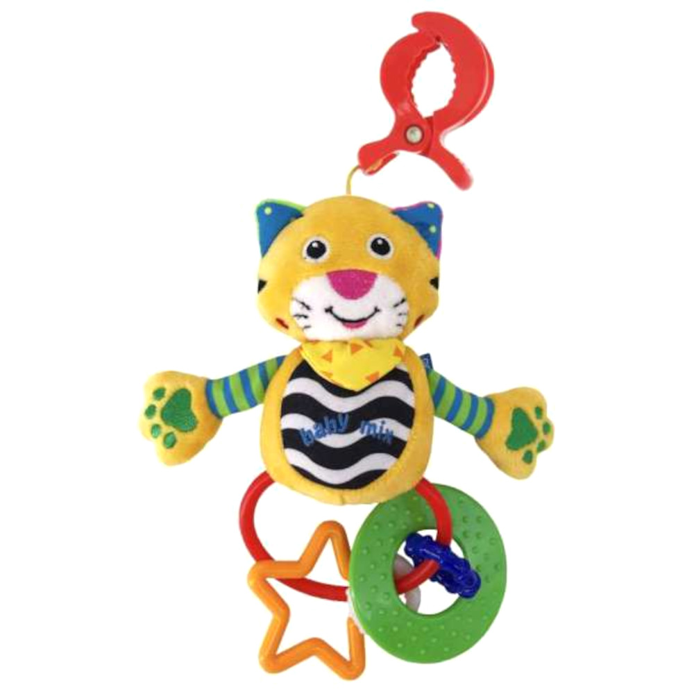 Κρεμαστό Λούτρινο με Μασητικά Baby mix Tiger 26570