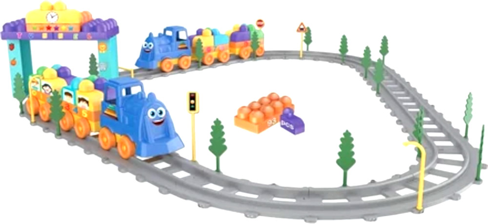 Παιχνίδι Σιδηρόδρομος 93τμχ Ucar Toys Magic Blocks 107242