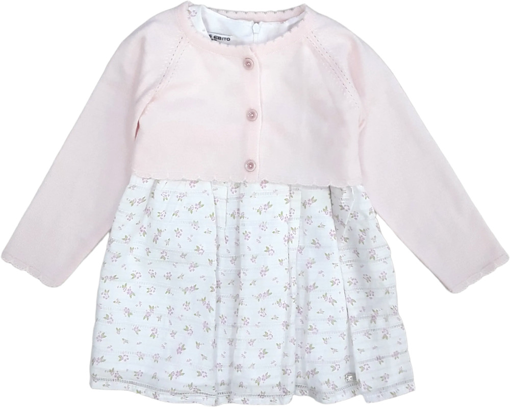 Φόρεμα με Μπολερό White Pink 8010180