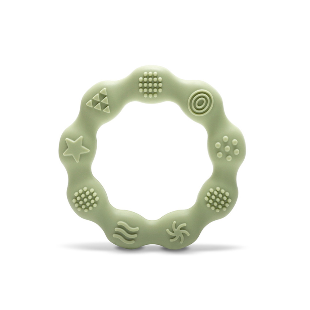 Μασητικό Σιλικόνης Ring Natural Fresh Green Lorelli 10210920004