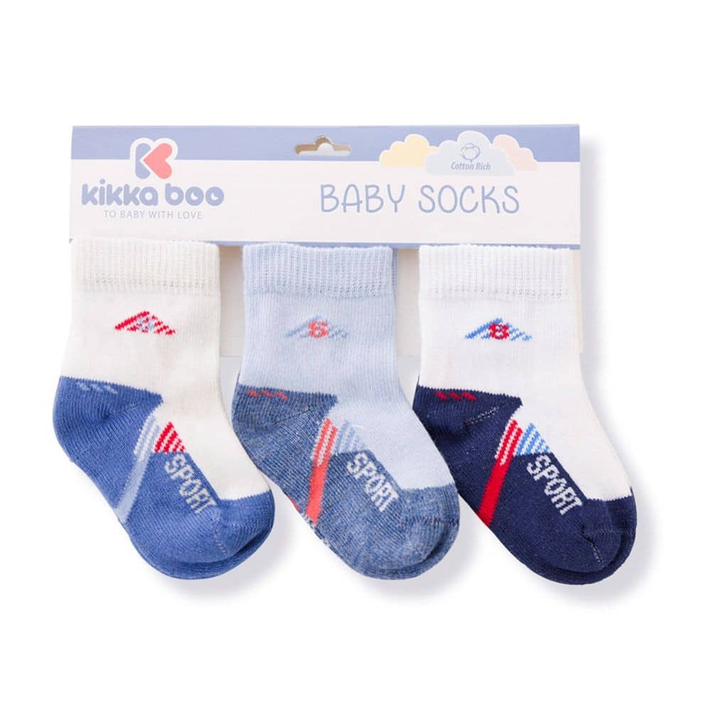 Καλτσάκια Σετ 3τμχ Sport Kikka Boo Blue 31110010025