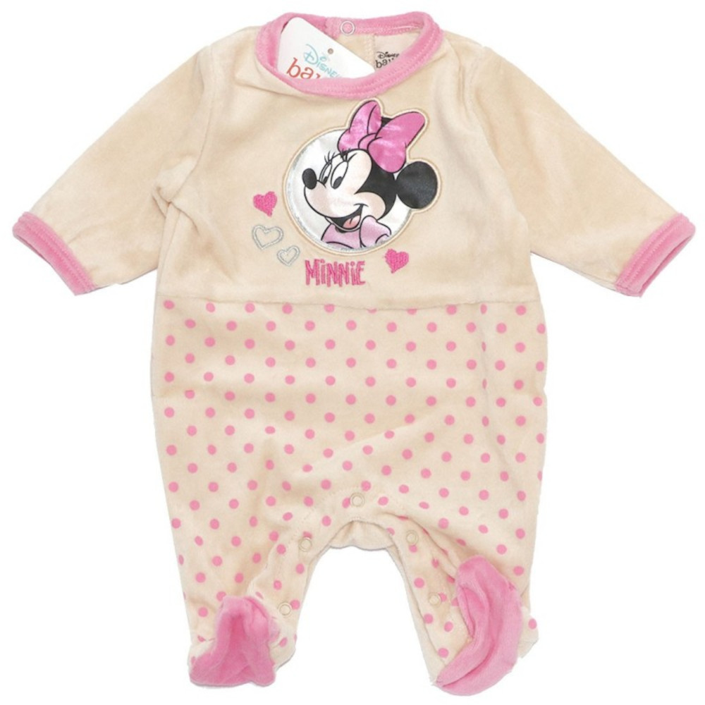 Φορμάκι Μακρυμάνικο Velour Minnie White Pink 8030265