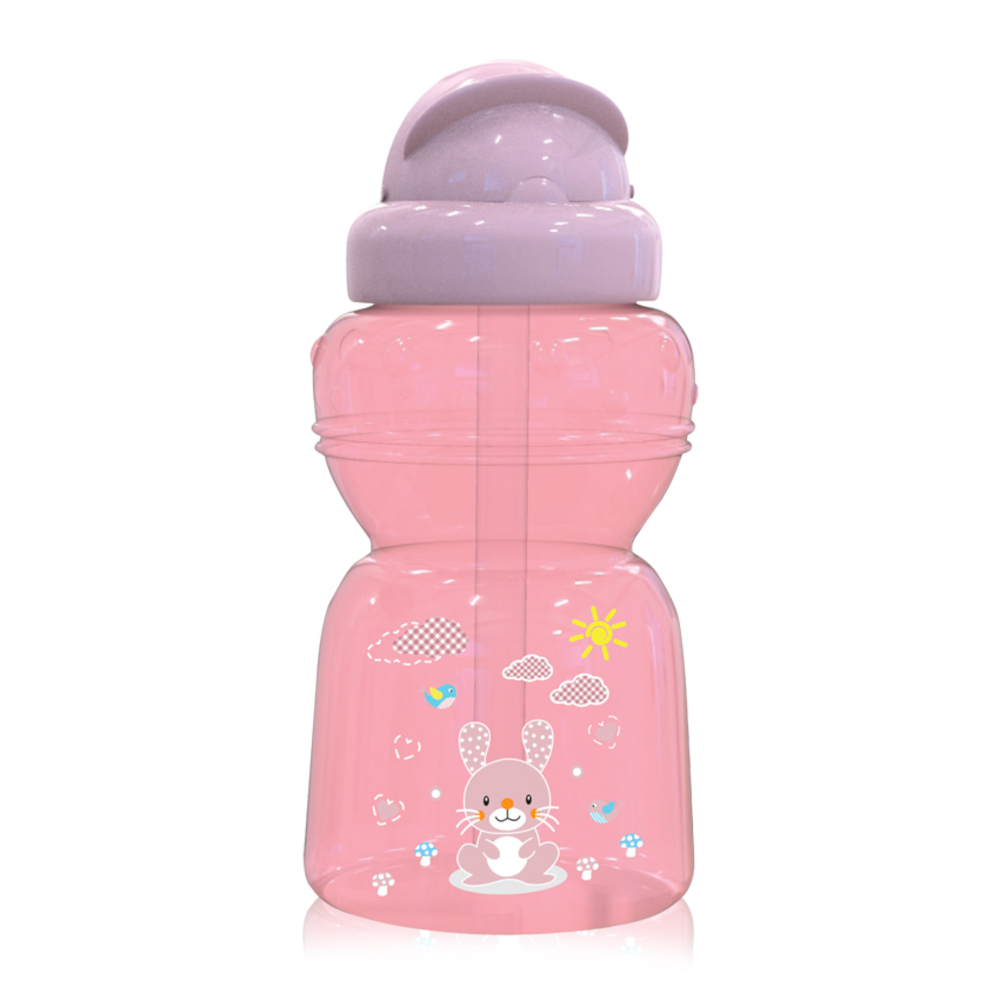 Παγούρι με Καλαμάκι Animals 325ml Lorelli Blush Pink 10200730002