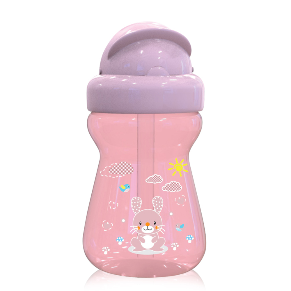 Παγούρι με Καλαμάκι 200ml Animals Lorelli Blush Pink 10200740002